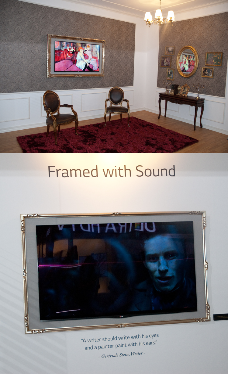 LG Gallery - TV med konst och ljudet sitter i ramen